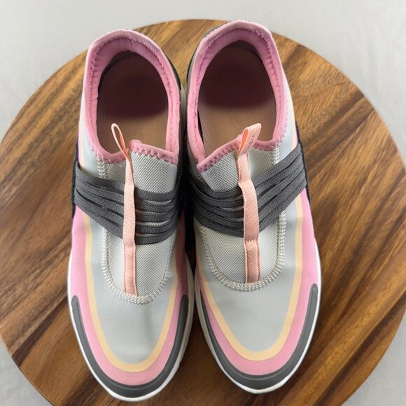 Vionic Womens Size 10  Brisk Vayda Grey Pink Walking Comfort Shoes Sneakers - Picture 9 of 10